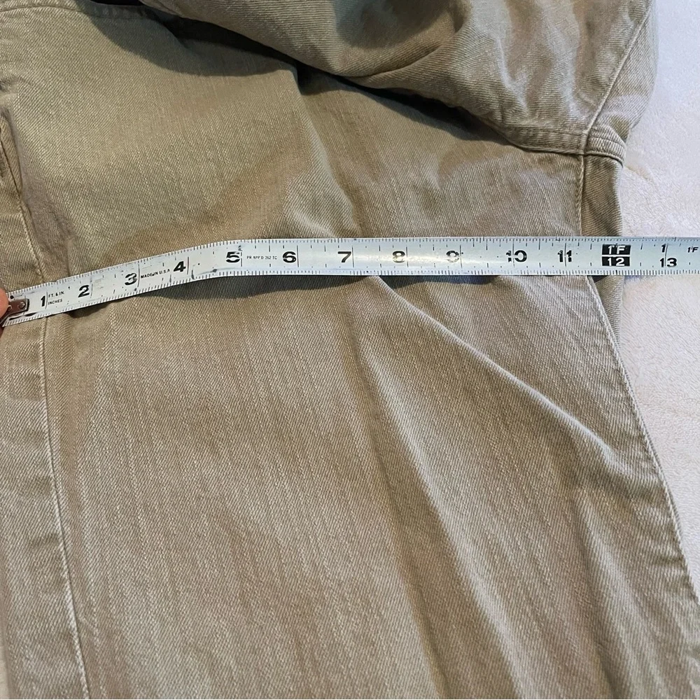 Vintage Eddie Bauer Jeans Men 38x30‎ Beige Straight Leg Baggy Outdoors (36x29)